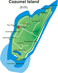 Map of Cozumel